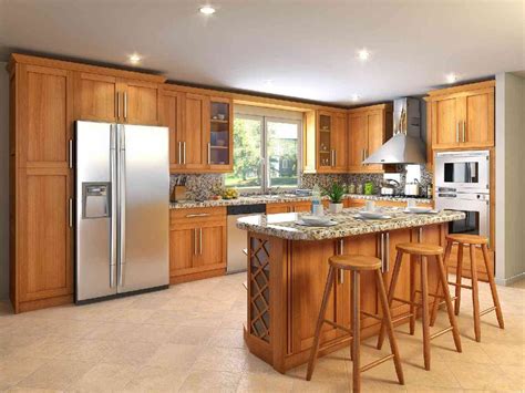 Honey Oak Kitchen Cabinets Decorating Ideas