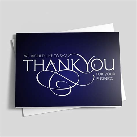 Business Thank You Scroll | Business greeting cards, Corporate greeting ...