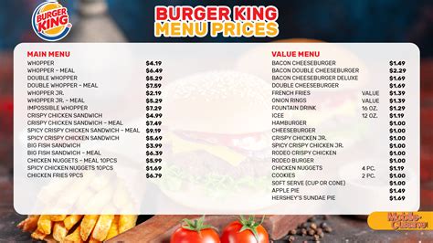 Burger King Menu Prices 2023 USA [UPDATED], 56% OFF