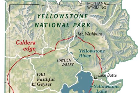 Yellowstone National Park Supervolcano Map - Channa Antonetta