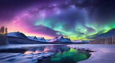 1600x600 Resolution Colorful Northern Lights HD Snow Mountains 1600x600 ...