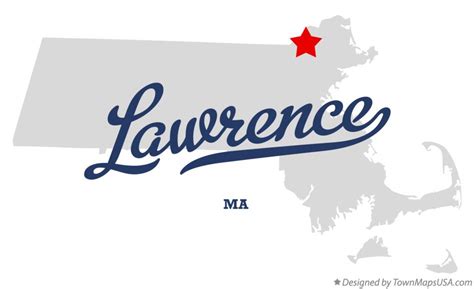 Map of Lawrence, MA, Massachusetts