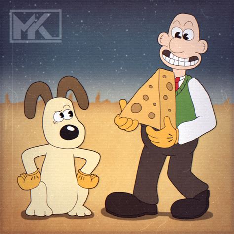 Wallace & Gromit with their big cheese 🧀 (Fanart by me) : r ...