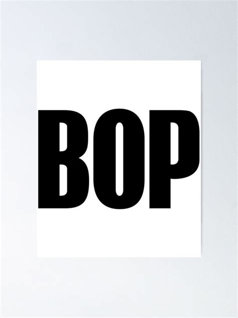 "Bop Slang " Poster for Sale by xiaoliz | Redbubble