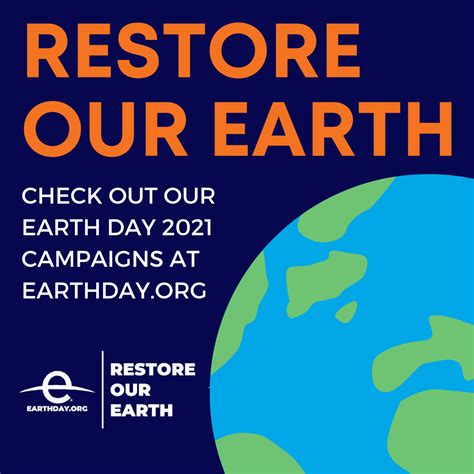 Restore Our Earth Social Graphics - Earth Day