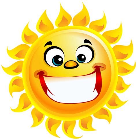 Transparent Smiling Sun Png Clipart Picture Transparent Background ...