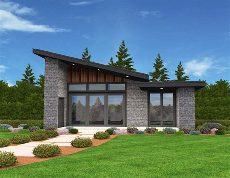 Plan 85137MS: Exclusive Tiny Modern House Plan with Alternate Exteriors ...