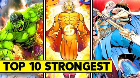 Top 10 Strongest Heroes in The Marvel Universe! - YouTube