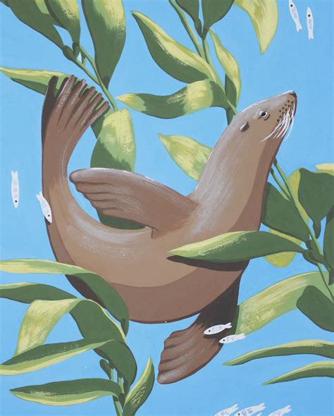 Sea lion painting created for Channel Islands Marine and Wildlife ...