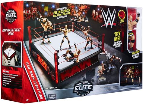 WWE Wrestling Raw Main Event Elite Scale Ring Goldberg Action Figure ...