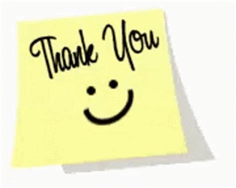 Thank You Stick Note GIF – Thank You Stick Note Smiley Face ...