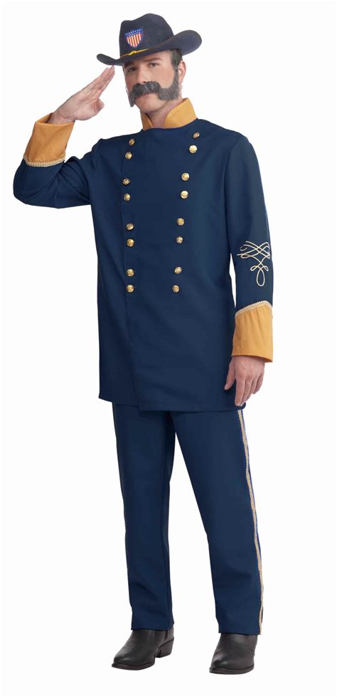 Adult Mens Blue Union Officer Army Soldier Historical Costume Civil War ...