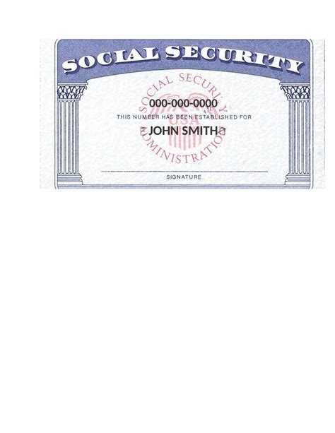 Blank Social Security Card Templates - Fake SSN [Generator]