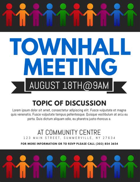 Town Hall Meeting Flyer Template