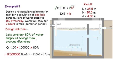 Design Rectangular Sedimentation Tank Design - Engineering Discoveries