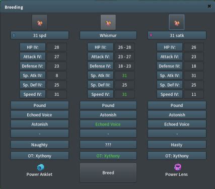 The ultimate Breeding guide ! - Work In Progress Guides - PokeMMO