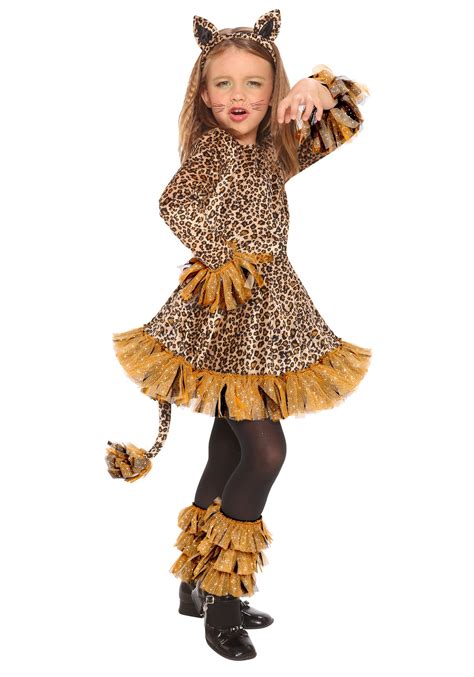 Child Leopard Costume Dress | Kid's Cat Costumes