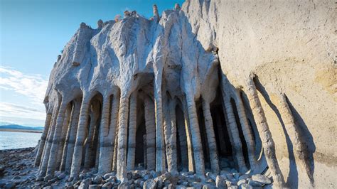 Crowley Lake Columns formation in California - Spotlight Photos