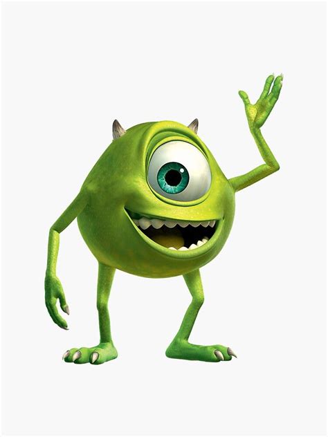 "Mike Wazowski" Sticker for Sale by ReidDesign | Monsters inc, Mike ...