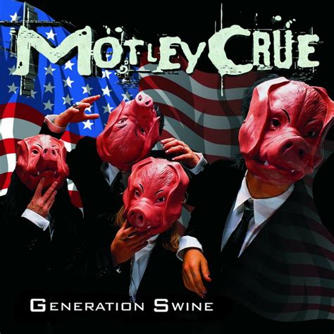 MOTLEY CRUE Generation Swine BANNER 3x3 Ft Fabric Poster Tapestry Flag ...