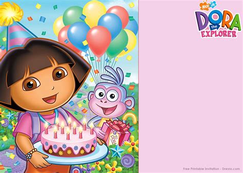 Free Dora Party Printables - FREE PRINTABLE TEMPLATES