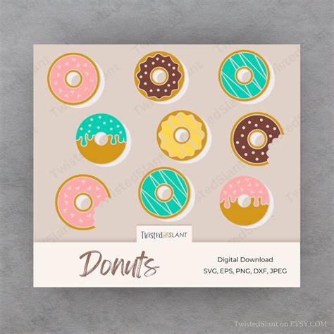 Donut Svg Bundle, Donut Clipart, Doughnut Svg, Donut Png, Doughnut ...