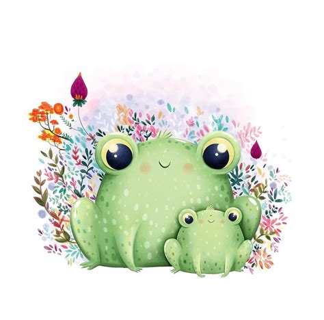 Untitled by annaemiliak | Frog illustration, Whimsical art, Frog drawing