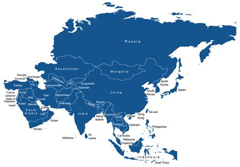 Seterra Asia Map Printable