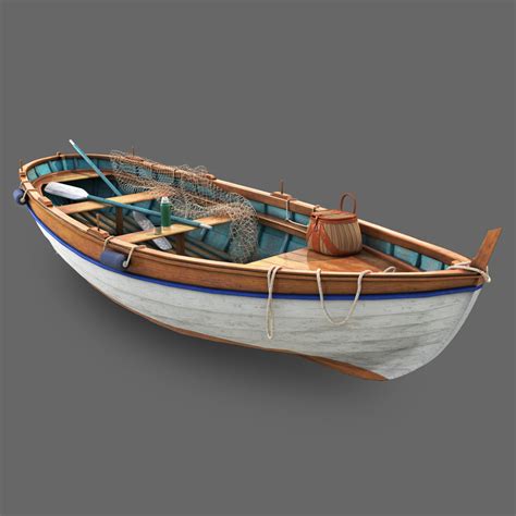 Steamboat 8th Street Steakhouse Apartment, Fishing Boat 3d Model