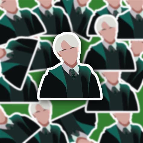 4 HARRY POTTER DRACO Malfoy stickers pack of 4 | Etsy