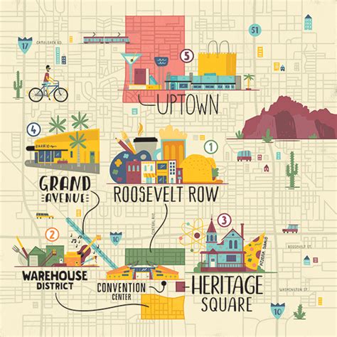 PCMA Convene – Phoenix Convention Center Map | Shaw Nielsen Illustration