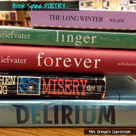 Mrs. Orman's Classroom: Book Spine Poetry: Using the Titles of Books to ...