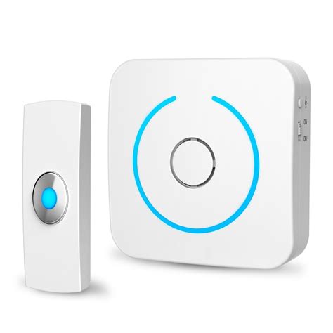 holahome Wireless Doorbell Door Bell Push Button and Battery Operated ...