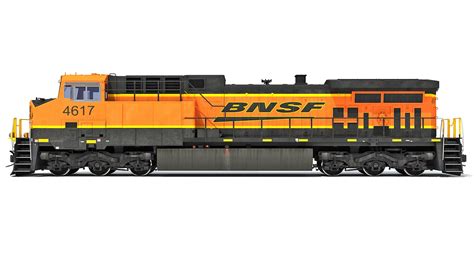 3D Ge Ac4400cw Locomotive Bnsf Model - TurboSquid 1501823