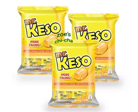 BUNDLE OF 3 MR. KESO CHEWY CHEESE CANDY WITH CHEESE FILLING | 20 PIECES ...