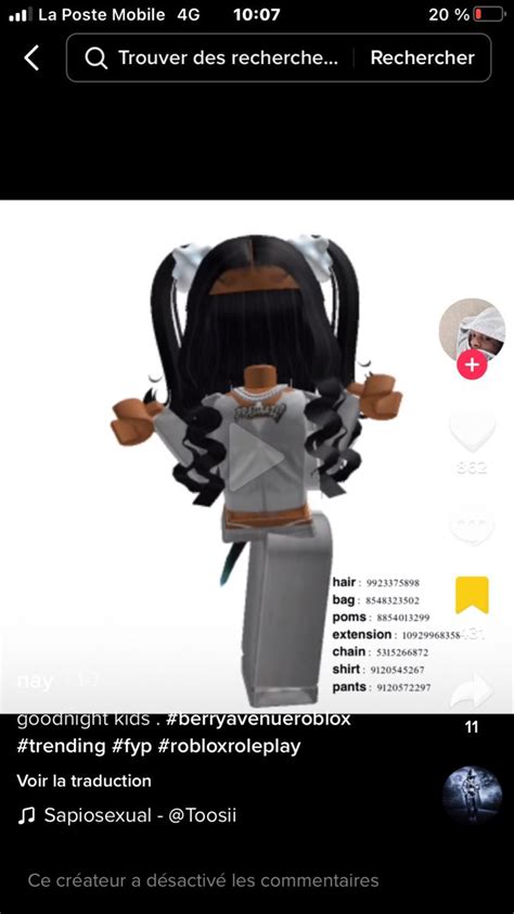 Roblox Codes, Roblox Roblox, Roblox Image Ids, Black Hair Roblox, Bratz ...