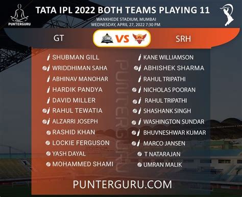 TATA IPL 2022 live score:- GT vs SRH | Ipl, Ipl live score, Ipl live