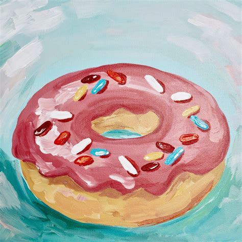 Donut Painting Fine Art Print - Etsy