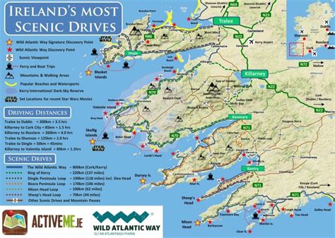 Ring of Kerry Scenic Drive & Cycle, Route Map, Kerry, Ireland | Activeme.ie