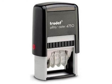 Trodat Printy 4750 Customized Self-Inking Date Stamp - Biblio RPL Ltée