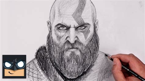 How To Draw Kratos | God of War Sketch Tutorial (Step by Step) - YouTube