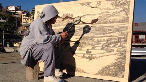 Filipino Artist Creates Beautiful Burnt Wood Art With a Magnifying ...