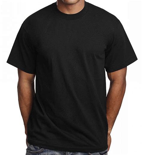 3 Pack Men's Plain Black T Shirts Pro 5 Athletic Blank Tees | Plain ...