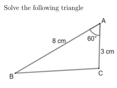 Cosine Rule Worksheet (with solutions) | Teaching Resources