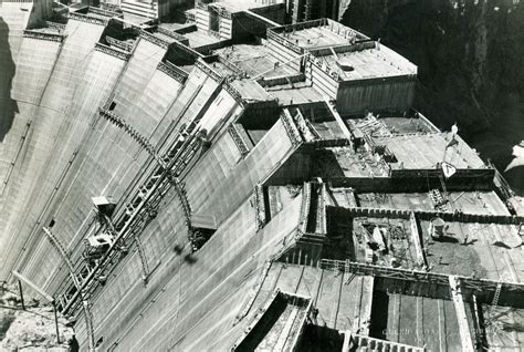 Hoover Dam construction,on the Colorado River, on the Arizona-Nevada ...