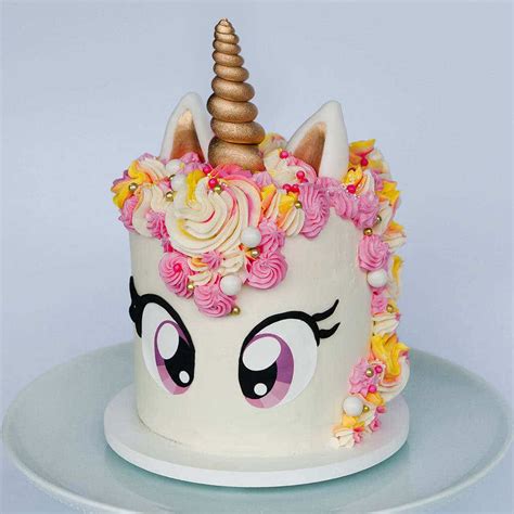 Simple Unicorn Cake Square - Add color and some fondant work and you ...