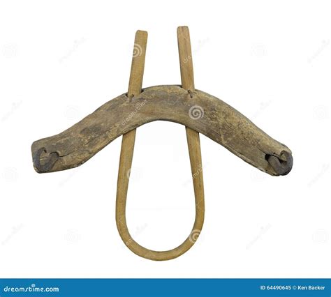 Single oxen yoke isolated. stock image. Image of yokes - 64490645