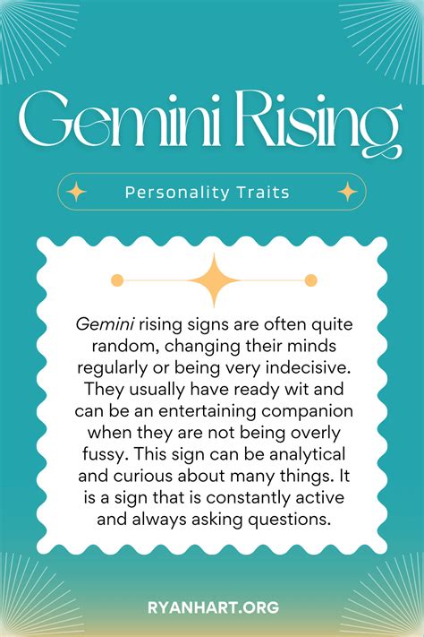 Gemini Rising Sign and Ascendant Personality Traits | Ryan Hart