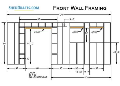 10×20 DIY Gable Garden Storage Shed Plans