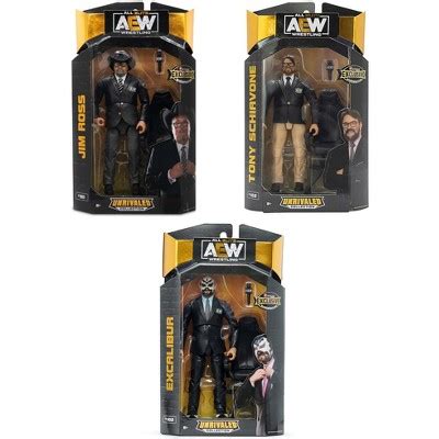 Aew Ringside Exclusive Set Of 3 Package Deal Action Figures : Target